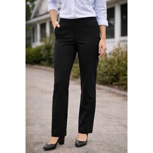 Zac and Rachel Womens Black Dress Pants Size 10 Pull On Stretch